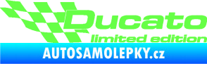 Samolepka Ducato limited edition levá Fluorescentní zelená