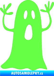 Samolepka Duch 003 pravá Fluorescentní zelená