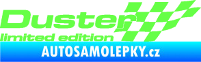 Samolepka Duster limited edition pravá Fluorescentní zelená