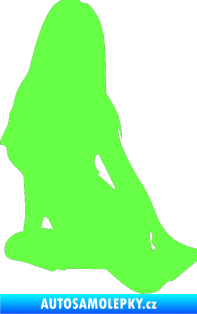 Samolepka Erotická žena 004 levá Fluorescentní zelená