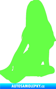 Samolepka Erotická žena 004 pravá Fluorescentní zelená