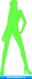Samolepka Erotická žena 022 levá Fluorescentní zelená