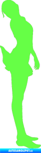 Samolepka Erotická žena 027 pravá Fluorescentní zelená
