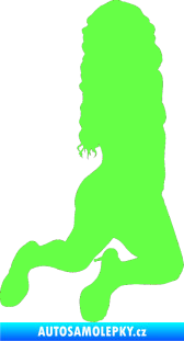 Samolepka Erotická žena 038 pravá Fluorescentní zelená