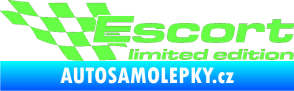 Samolepka Escort limited edition levá Fluorescentní zelená