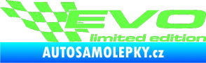 Samolepka Evo limited edition levá Fluorescentní zelená