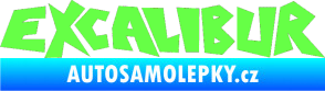 Samolepka Excalibur Fluorescentní zelená