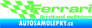 Samolepka Ferrari limited edition levá Fluorescentní zelená