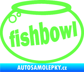Samolepka Fishbowl akvárium Fluorescentní zelená