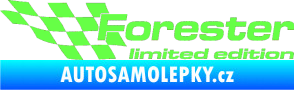 Samolepka Forester limited edition levá Fluorescentní zelená