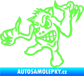 Samolepka Formelák levá Fluorescentní zelená