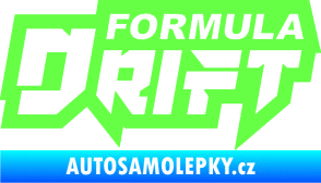 Samolepka Formula drift nápis Fluorescentní zelená
