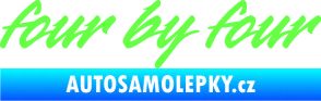 Samolepka Four by four Fluorescentní zelená