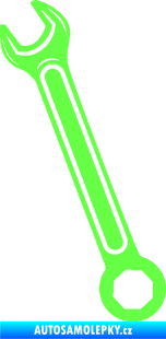Samolepka Francouzský klíč levá Fluorescentní zelená