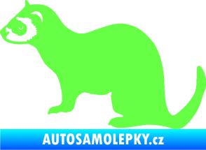 Samolepka Fretka 001 levá Fluorescentní zelená