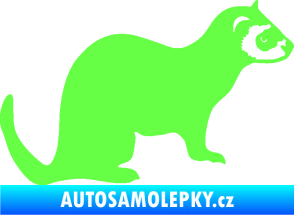 Samolepka Fretka 001 pravá Fluorescentní zelená