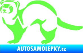 Samolepka Fretka 002 levá Fluorescentní zelená