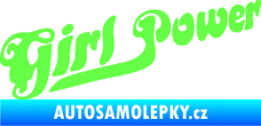 Samolepka Girl Power nápis Fluorescentní zelená