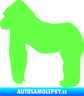 Samolepka Gorila 001 levá Fluorescentní zelená