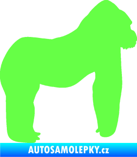 Samolepka Gorila 001 pravá Fluorescentní zelená