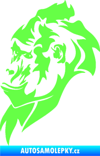 Samolepka Gorila 003 levá Fluorescentní zelená