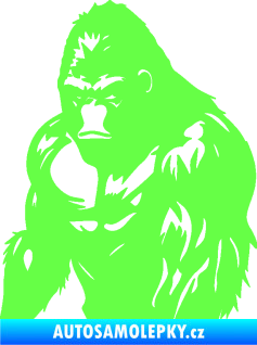 Samolepka Gorila 004 levá Fluorescentní zelená