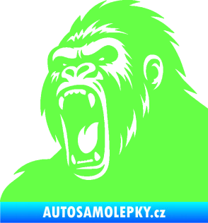 Samolepka Gorila 005 levá Fluorescentní zelená
