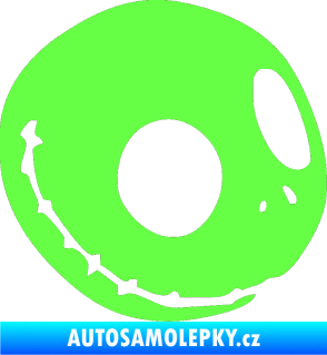 Samolepka Halloween 012 pravá Fluorescentní zelená