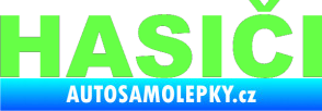 Samolepka HASIČI Fluorescentní zelená