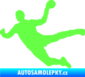 Samolepka Házená 002 levá Fluorescentní zelená
