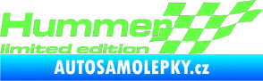 Samolepka Hummer limited edition pravá Fluorescentní zelená