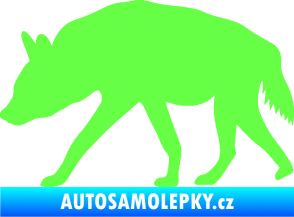 Samolepka Hyena 001 levá Fluorescentní zelená