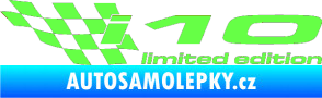 Samolepka i10 limited edition levá Fluorescentní zelená
