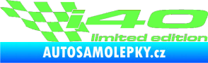 Samolepka i40 limited edition levá Fluorescentní zelená