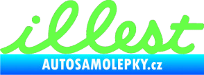 Samolepka Illest 001 Fluorescentní zelená