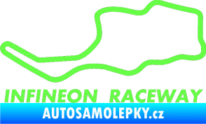 Samolepka Okruh Infineon Raceway Fluorescentní zelená
