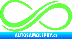 Samolepka Inifinity 001 levá Fluorescentní zelená
