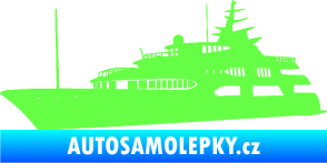 Samolepka Jachta 004 levá Fluorescentní zelená