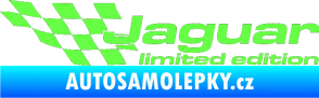 Samolepka Jaguar limited edition levá Fluorescentní zelená