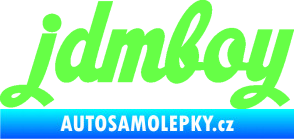 Samolepka Jdm boy nápis Fluorescentní zelená