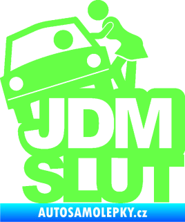 Samolepka JDM Slut 001 Fluorescentní zelená