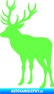 Samolepka Jelen 003 levá Fluorescentní zelená