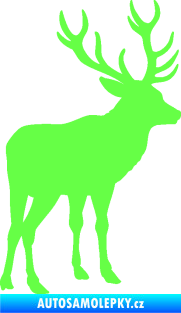 Samolepka Jelen 003 pravá Fluorescentní zelená