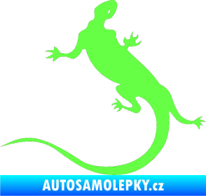 Samolepka Ještěrka 004 levá Fluorescentní zelená