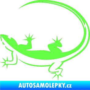 Samolepka Ještěrka 010 levá Fluorescentní zelená