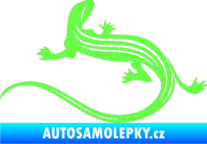 Samolepka Ještěrka 011 levá Fluorescentní zelená