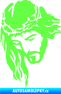 Samolepka Ježíš 003 levá Fluorescentní zelená