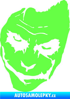 Samolepka Joker 002 levá tvář Fluorescentní zelená