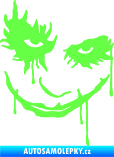 Samolepka Joker 003 pravá tvář Fluorescentní zelená