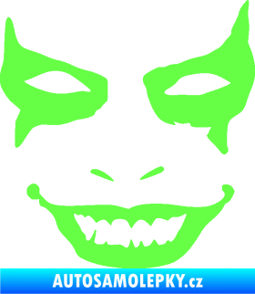 Samolepka Joker 004 tvář pravá Fluorescentní zelená